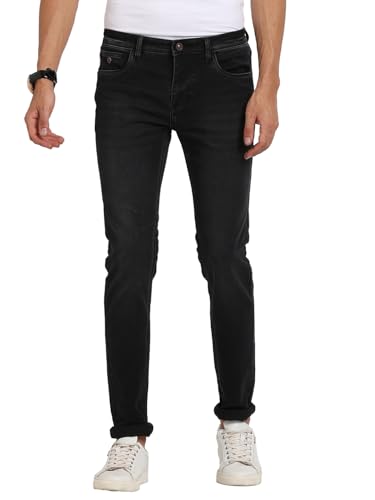 Jean pour homme en coton extensible idéal pour le bureau et les sorties