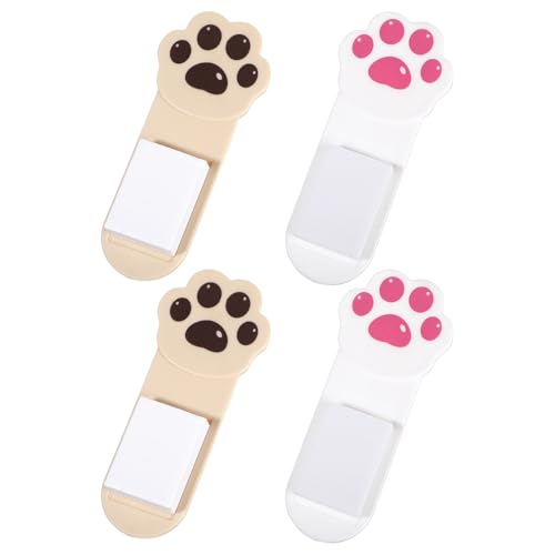 4 Pack Toilet Seat Lifter Handle Toilet Lid Cover Lifter Toilets Seat Handle Holder Lift Tools Avoid Touching Toilets Seats Accessories for Home Bathroom Office Hotel (Cats Paw)