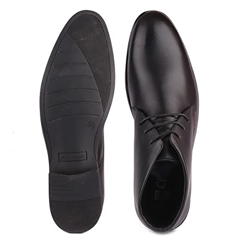 Image of Red Chief Derby Lace Up | Men's Formal Shoes for Office | Black | PU Sole | RC3748
