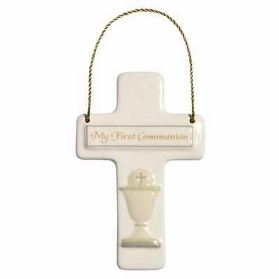 Enesco This Is The Day Croce In Ceramica Rosa 12,7 Cm – Regalo Per Cresima O Dedica