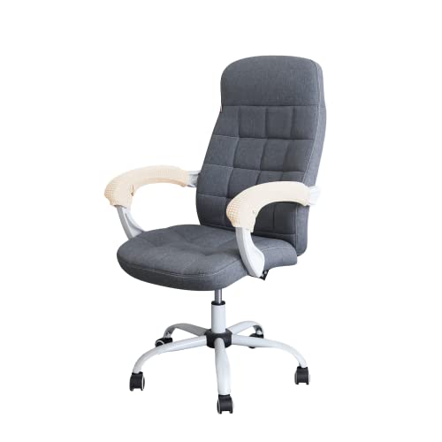 Image of FORCHEER Office Chair Armrest Cover Stretchable Water Resistant Spandex Stretch Jacquard Computer Office Chair Arm Pad Covers Chair Slipcover for Desk Chairs Arm 2P-Beige