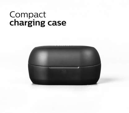 Image of (Refurbished) PHILIPS TAT1215 Bluetooth Truly Wireless In Ear Earbuds with Mic (Black)