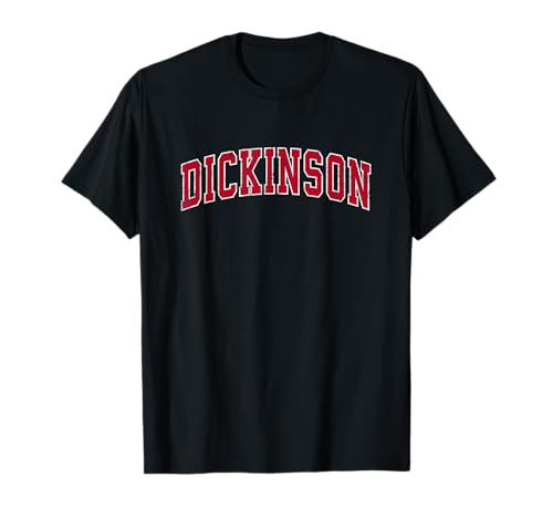 Dickinson North Dakota ND Vintage Sports Design Red Design T-Shirt