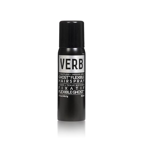 VERB Ghost Flexible Hairspray - Weightless Medium Hold - Infused with Moringa Oil - Anti-Frizz + Promotes Radiant Shine for All Hair Types 1.7 oz
