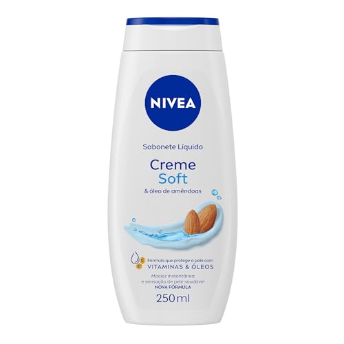 NIVEA Sabonete Líquido Creme Soft 250ml - Fragrância suave de amê...