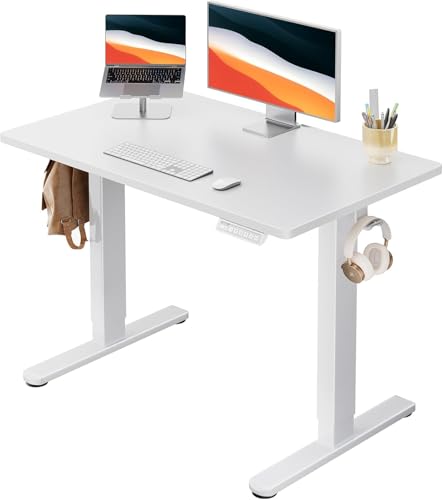 176-電動昇降デスク 1枚天板 スタンディングデスク 72-117cm高さ調節