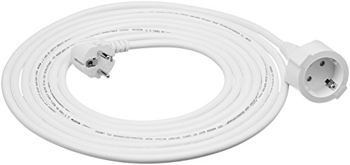 Preisvergleich Produktbild AmazonBasics - Verlängerungskabel - 5 m UK Weiß