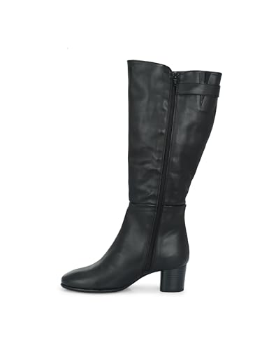 Image of Delize Tan Women Knee ankle boots 64473