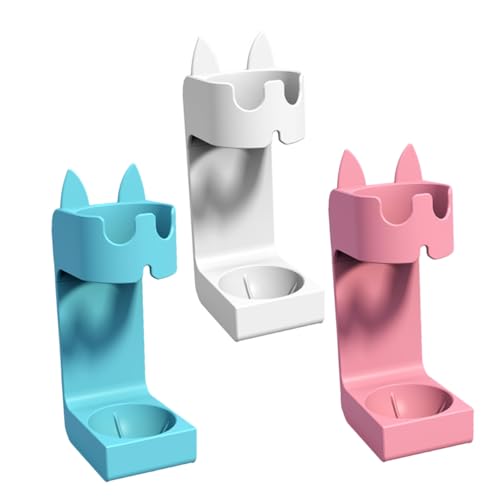 PHENOFICE 1 Juego De 3 Uds Estante De Almacenamiento para Cepillos De Exprimidor Cepillo De Eléctrico con Estuche De Viaje De Cepillos De Soporte para