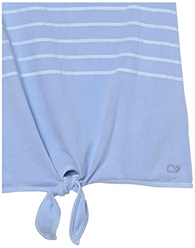 Image of vineyard vines Girls' Garment-Dyed Striped Tie Tee