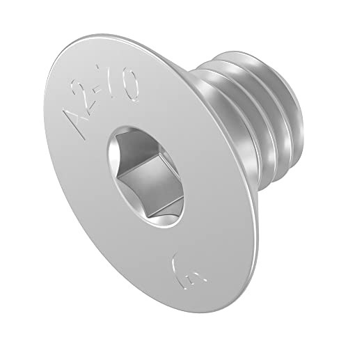 Viti A Testa Svasata M5x40 Mm, Acciaio Inox, 20 Pezzi, Per Fissaggi A Filo E Resistenti Alla Ruggine