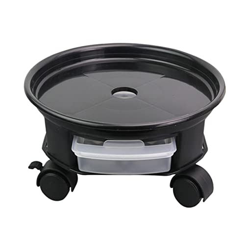 Abaodam Roller Plant Base Plant Stand for Indoor Corner 38cm Round Flower Pot Tray Universal Wheel Flower Pot Stand