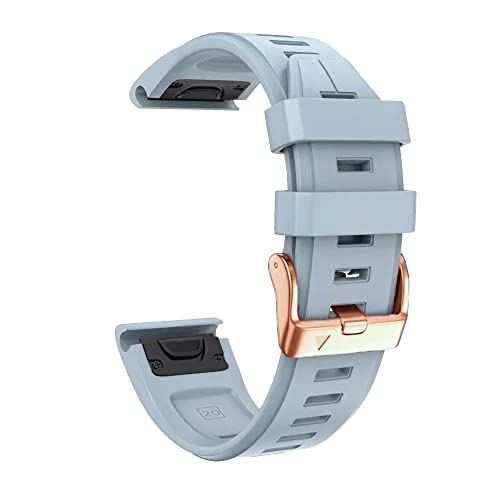 Bracelet Garmin Fenix 5S en silicone agate rose et accessoires 20mm - 4