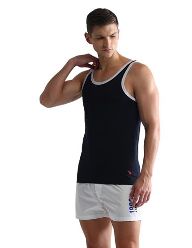 Image of U.S. Polo ASSN. Men's PV002 Cotton Stretch Anti Bacterial Premium Vest