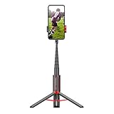 Multi-modo de cámara ASDFGT-778 Una multifunción Soporte de Aluminio de Bluetooth Mini palillo autofoto Tiro Directo autofoto estabilización trípode