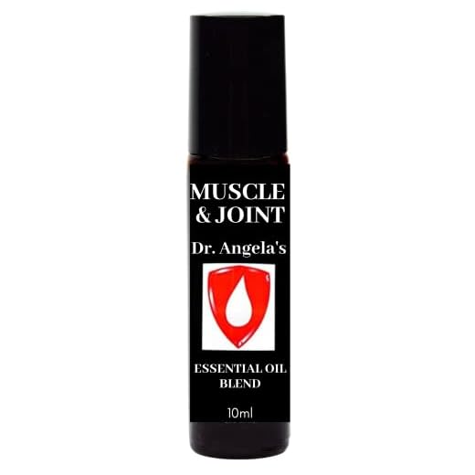 Dr. A's Muscle & Joint Essential Oil Blend | 100% Pure Therapeutic Grade | Eases Deep Muscle Pain & Provides Inflammatory Support | Natural Relief Roll On Bottle 10 ml