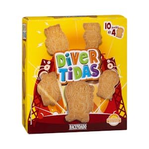 Galletas Divertidas con cereales Hacendado Caja 10 paquetes (411 g) Pack 2