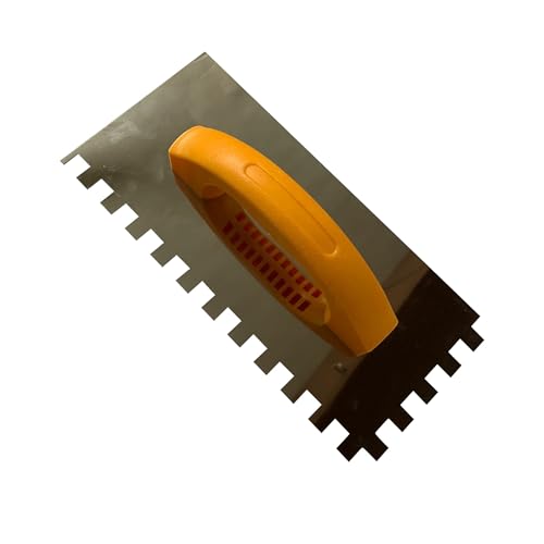 Image of SDMAX Notched trowel for easy and perfect level application of chemicals to tiles on walls and floors patra 6 MM (6 MM)
