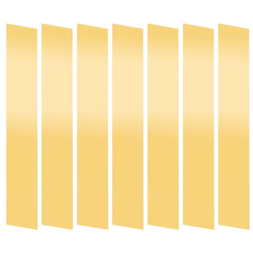Image of Mardatt 10PCS Brass Strip, 1" Width x 6" Length 0.002" Thickness Brass Shim Stock Assortment, Metal Shim Stock for Jewelry Electrical Industry