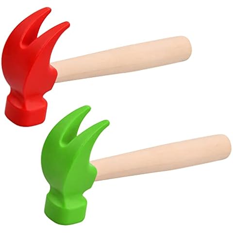 Xzeemo 2pcs Juguetes De Martillos de Madera Cover