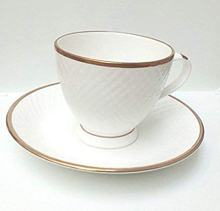 Image of CTPL Bone China Tea & Coffee Cup with Saucer Set 160ml (6 cups & 6 saucers) -SPN-B2S