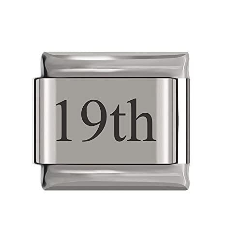 Italian Charms Number Birthday Dates Days Charms fits all Classic 9mm Bracelets UK stock (19th)