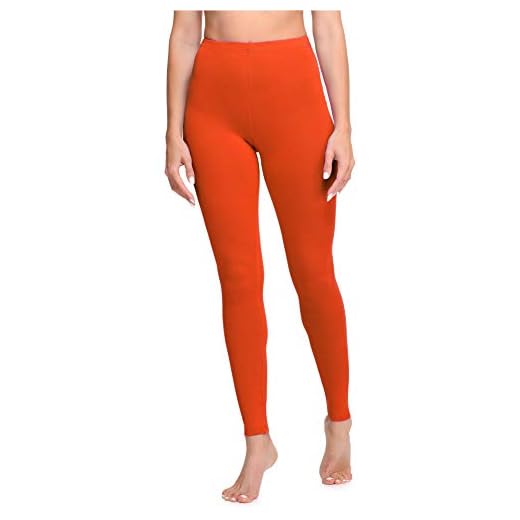Ladeheid Leggins Largos Mallas Deportivas Mujer LA40-133 (Naranja, XL)