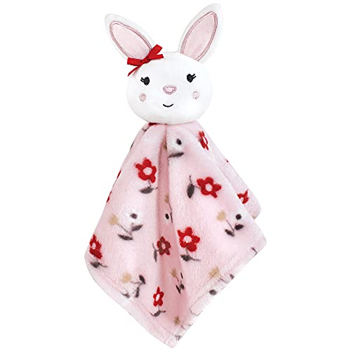 Image of Hudson Baby Unisex Baby Animal Face Security Blanket, Bunny Fox, One Size