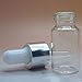 6 botellas de 10 ml, vacías, rellenables, de vidrio transparente, con cabeza...