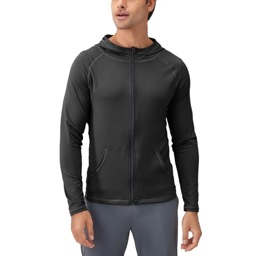 Veste de course à pied homme manches longues respirant zippé