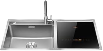 FOTILE Stainless Steel Kitchen In-Sink Dishwasher Combination, Heavy Gauge Bowl Dish Sanitizing, Energy-saving, and Powerful Cleaning Countertop Dishwasher (SD2F-P3)