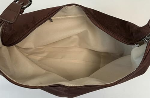 Slouchy Suede Hobo Bags Women Underarm Shoulder Bag Trendy Crescent Crossbody Purses Cute Travel Work Tote Handbag 20254