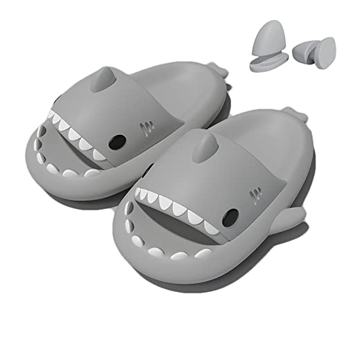 Shark Slippers Shark Slides Shark Style Anti-Slip Open-Toed Slippers Casual Beach Foam Shoes for Women and Men
