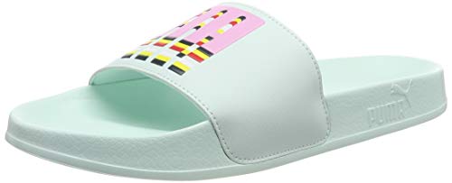 Image of Puma Unisex Adults' Leadcat Bold Beach & Pool Shoes, Blue (Fair Aqua-Pale Pink), 7 UK