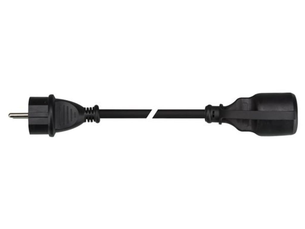 Perel ec10r25 cavo prolunga in gomma, 3 G2,5, 10 m di lunghezza, Nero