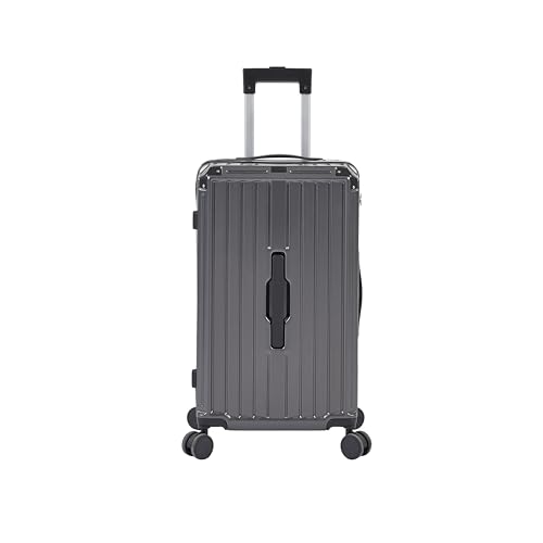 PC+ABS Lightweight Luggage Set - 4 pcs with Collapsible Cup Holder, 360¡ã Silent Spinner Wheels, TSA Lock, Gray - Travel in Style and Convenience!2