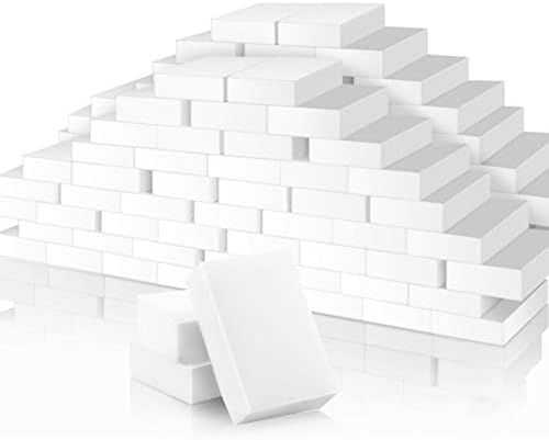 GLOCALCUL Magic Sponge Eraser, 100 Pack Melamine Cleaning Sponges, Household Foam Pads in Bulk, Multi-Functional Sponges Sheets for Dish, Furniture, Bathtub, Kitchen, Bathroom, Floor