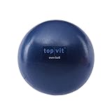 top vit® Overball Soft - Gymnastikball, klein, weich, aufblasbar - Weicher Physio Ball für viele Übungen, Ø 26 cm (royal)