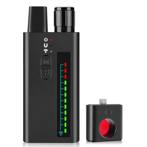 FOWARD GAUSS Détecteur Professionnel de Caméras Cachées – Anti-Espion, Scanner de Signaux RF pour GPS/Écoute/Appareils Magnétiques, Détecteur Portable...
