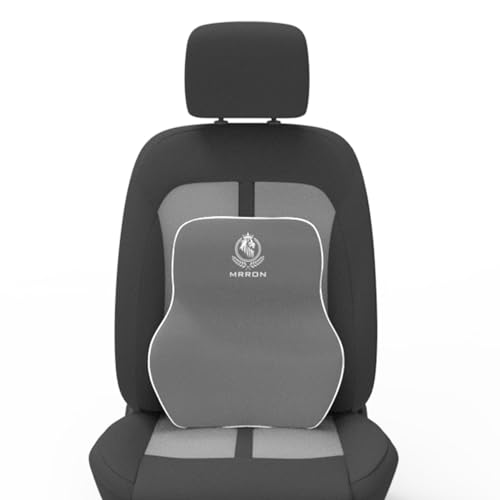 Image of MRRON Back Support for Office Chair | 3 Years Warranty | Medical Grade Memory Foam Car Seat Back Support, Orthopedic Lumbar Back Rest for Back Pain Relief - Back Pillow for Sitting Long Hours