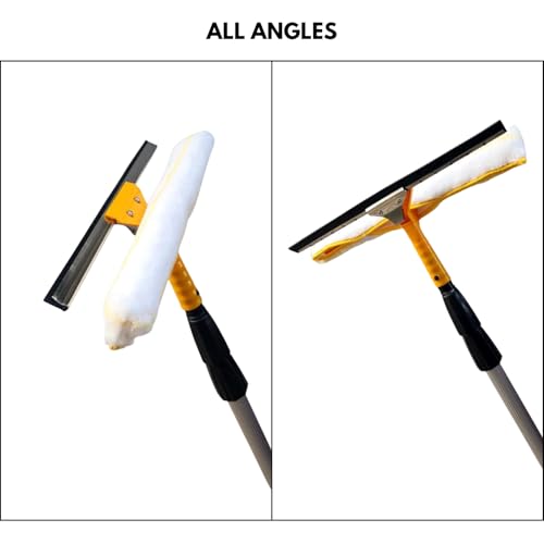 Image of 6-Meter Solar Panel Cleaning Mop with Washable Microfiber & Wiper - Telescopic Solar Wiper 6 Meter - Solar Panel Cleaner, Washer & Long-Handle Solar Cleaning Brush