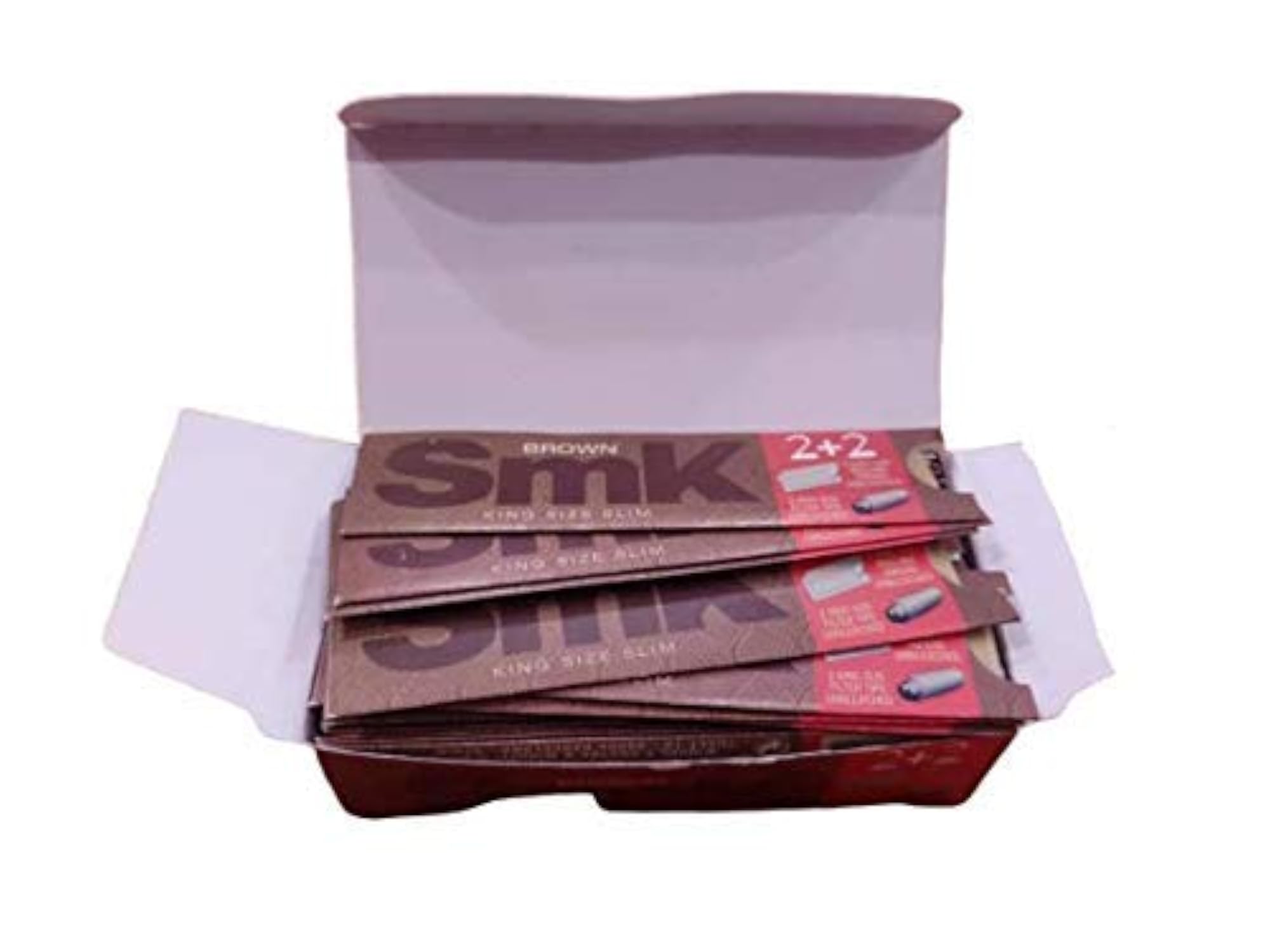 Brown Cigarette Rolling Paper, 2+2 Pack of 1 Box