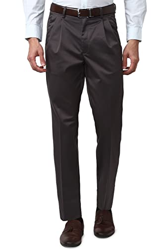 Image of Peter England Men Regular Fit Casual Pants
