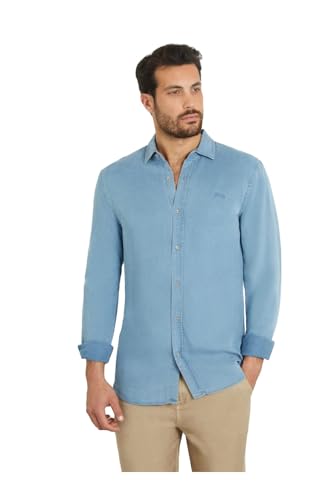 Chemise en Tencel Indigo GUESS pour vos sorties chics en ville