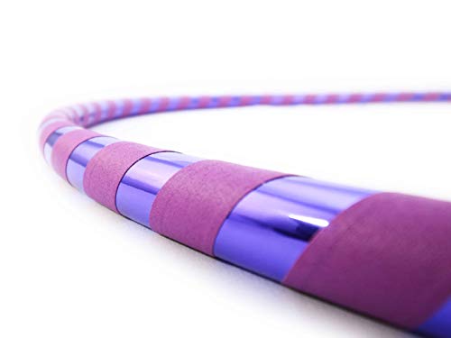 The Spinsterz Anfänger-Reifen: gewichteter Fitness-Hula-Hoop für Erwachsene, Gewichtsverlust, hochwertiger abnehmbarer Hula-Shaper für Anfänger, hergestellt in den USA – Amethyst