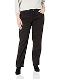 Democracy Women's Plus-Size Ab Solution Straight Leg Jean, Black, 16W