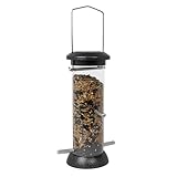 DIVCHI Bird Feeder Niger Seed Birdfeeder Heavy Duty Hanging Feeders Birdfeeder For Garden Wild Birds (Medium)