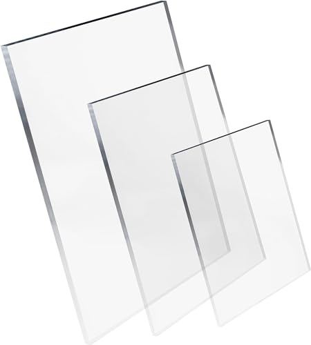 Image of Custom Cut To Size Acrylic Sheet 3mm Thick, 800mm x 300mm Clear Plastic Acrylic Sheet Laser Cut to Size Extrude Glass Acrylic Plastic Sheet
