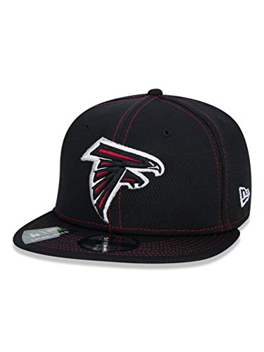 BONE 9FIFTY NFL ON-FIELD COLECAO SIDELINE ATLANTA FALCONS ABA RETA SNAPBACK PRETO New Era