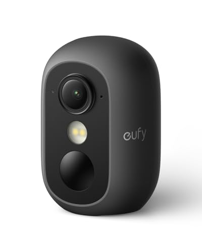 eufy Security eufyCam C35 Wireless Security Camera Outdoor and Indoor Magnetic Mount Colour Night Vision Subscription-Free On-Device Storage IP67 Supports Solar Panel Black